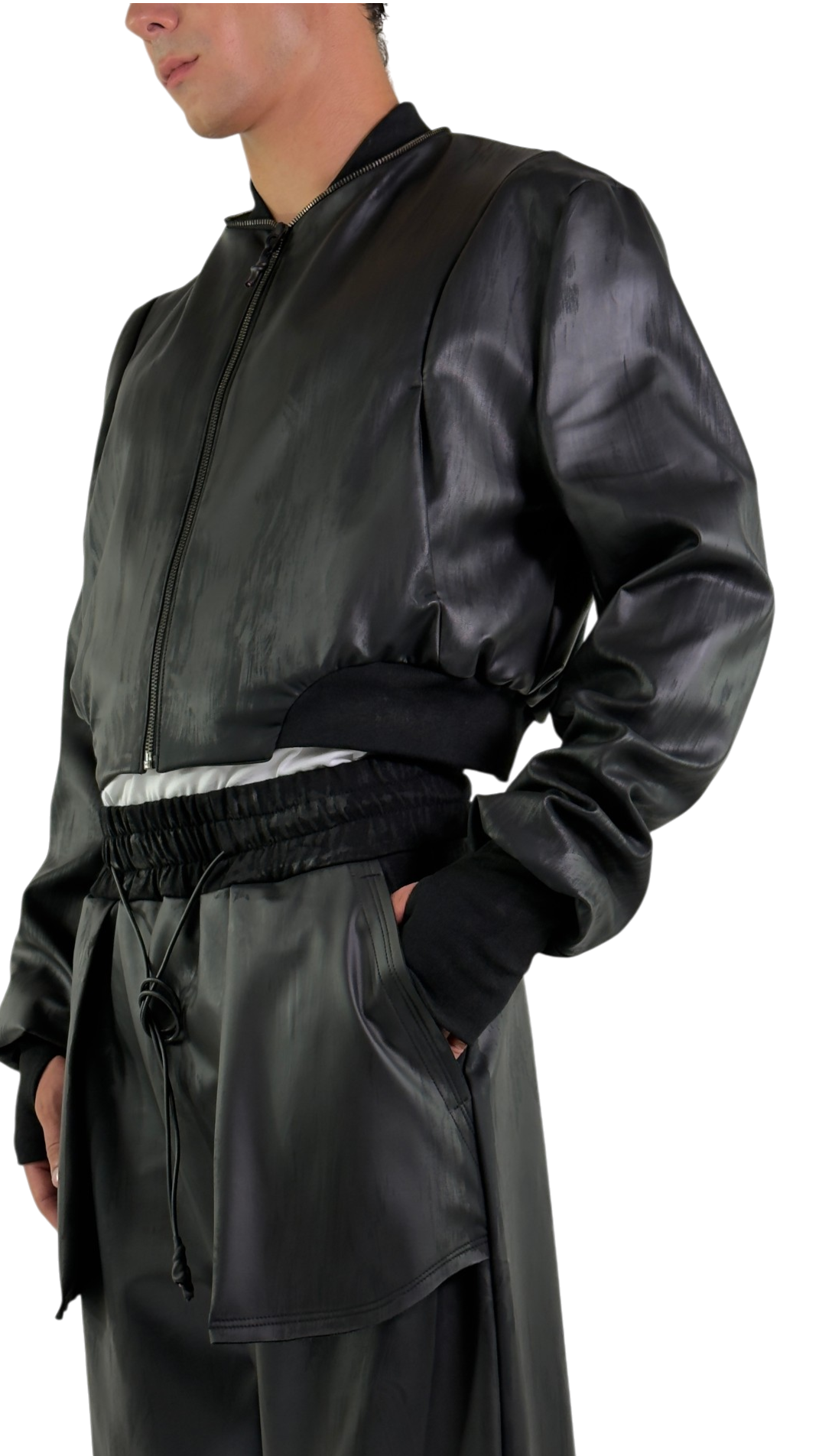 Bomber Vegan Leather CROP