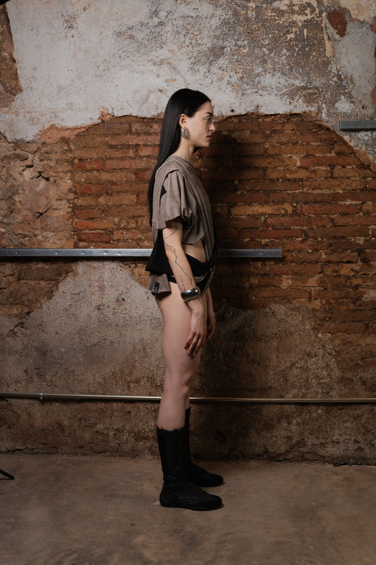 Wave Transformable Layered T-Shirt