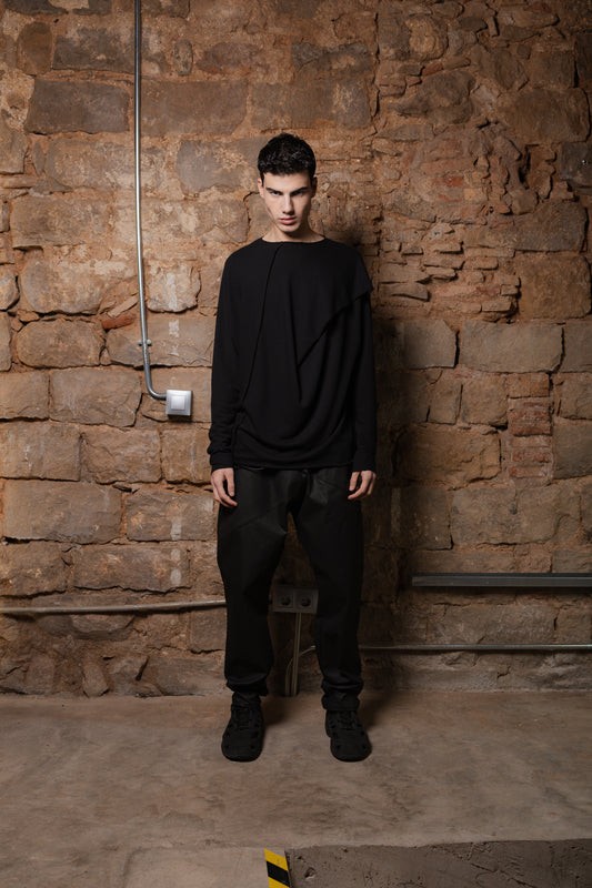 Fold Sweater with Thumb Holes DUSK