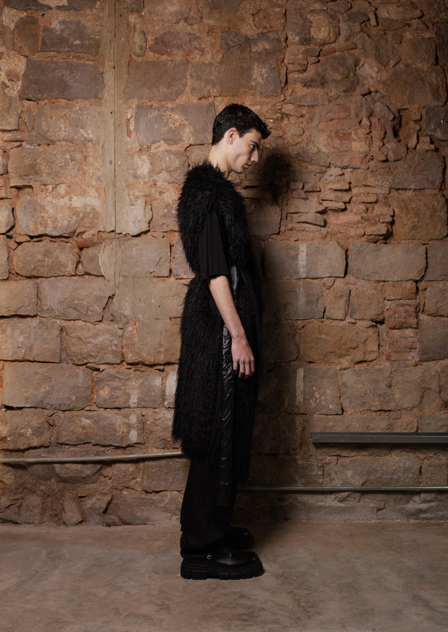 Mongolian Faux-Fur Vegan Reversible Coat