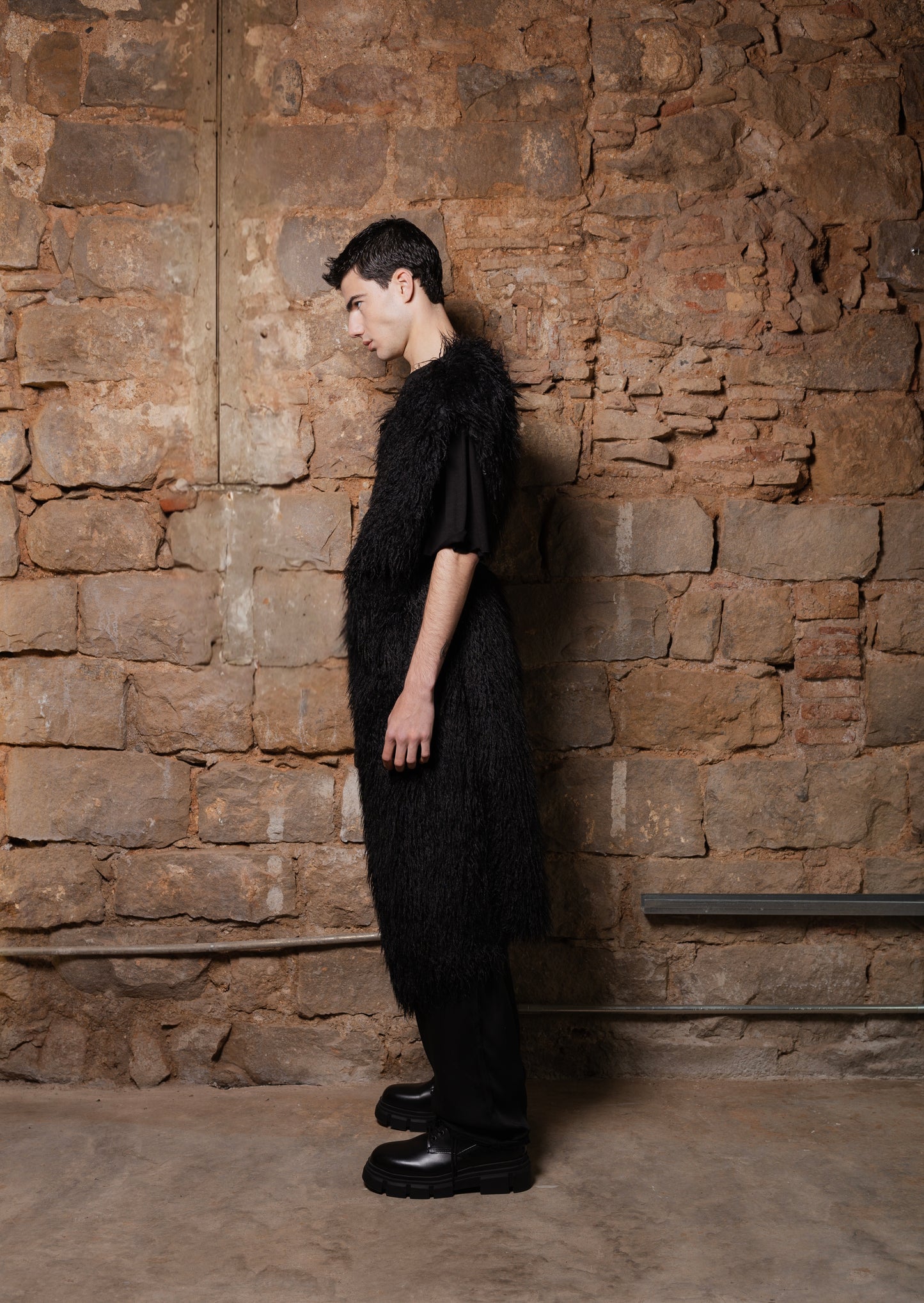 Mongolian Faux-Fur Vegan Reversible Coat