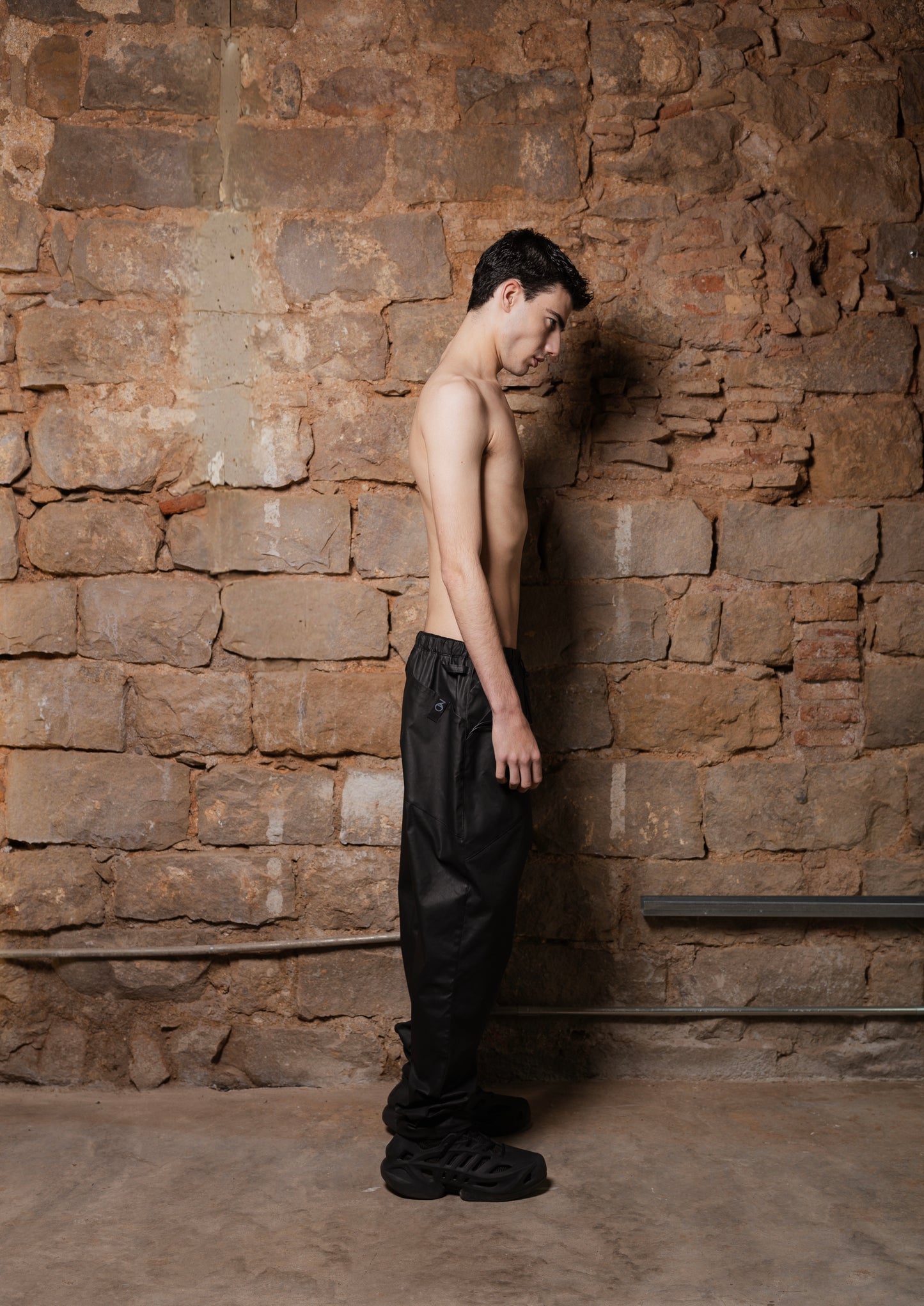 NEU Pants in Coated Denim Satin