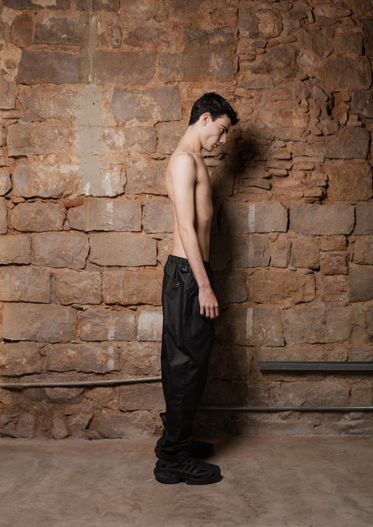 NEU Pants in Coated Denim Satin