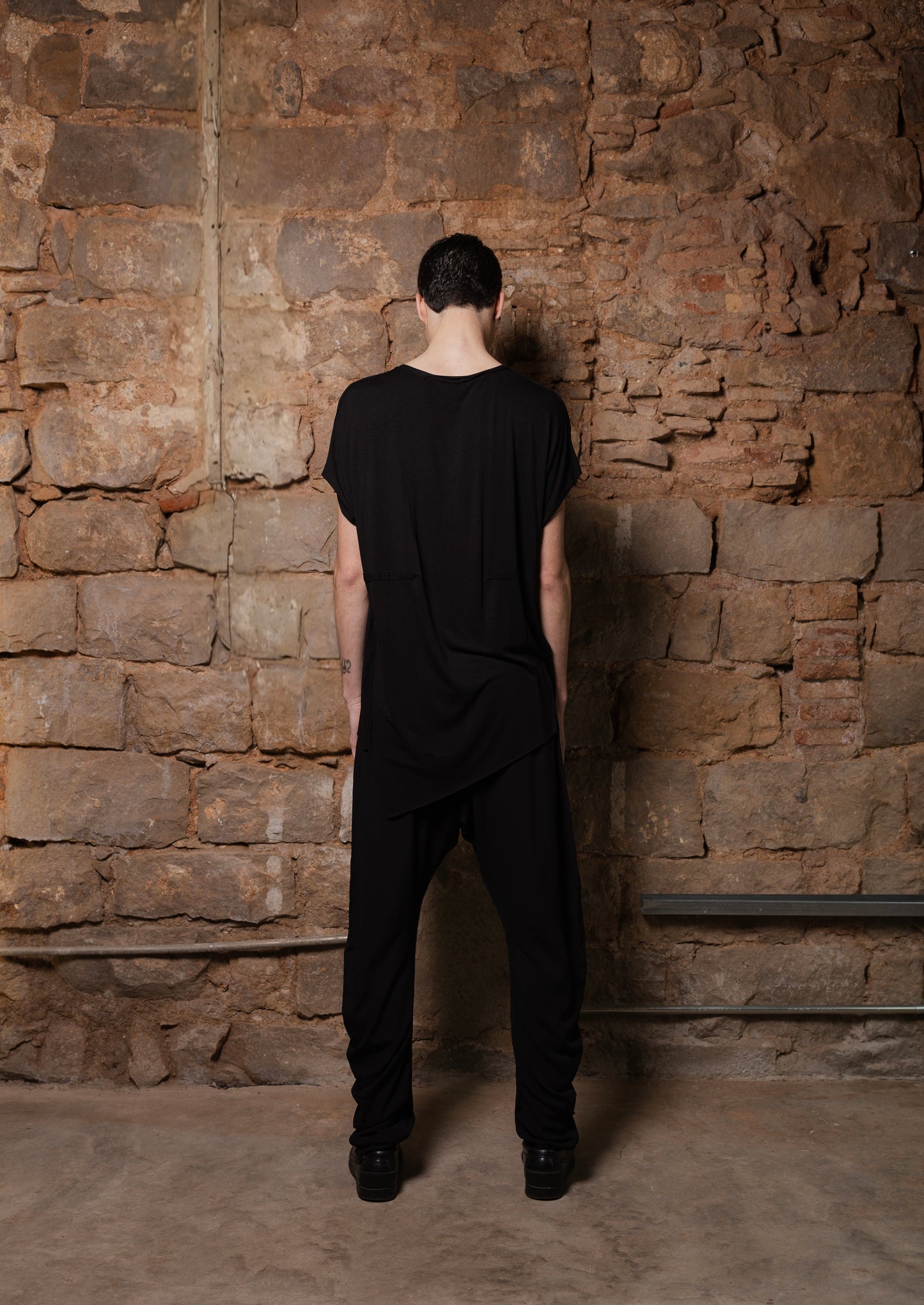 Wide Shoulder Vest T-Shirt in Cotton DANI