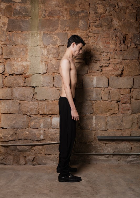 Low Rise Nefer Pants 2.0 in Black Viscose