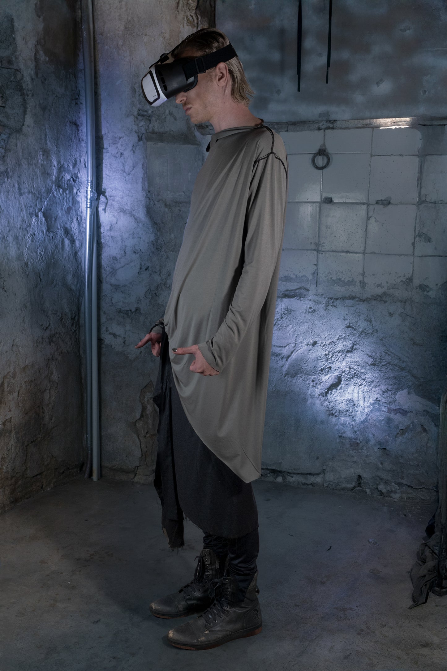 Asymmetrical Long Sleeve SKYLINE in Bamboo