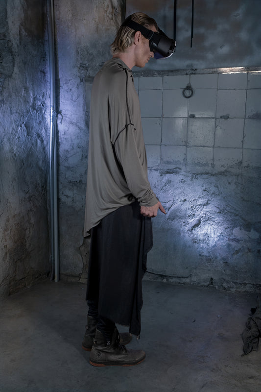 Asymmetrical Long Sleeve SKYLINE in Bamboo