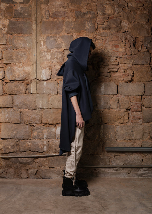 Hooded Cape Coat BAT - ZHANNAONA | Partes de arriba - Detail View