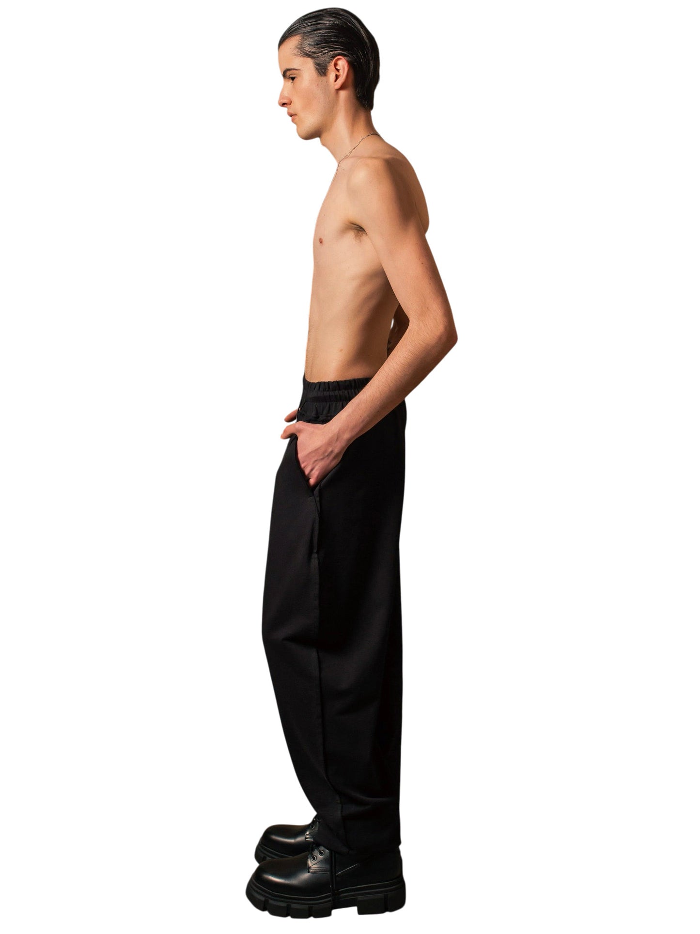 Large Sweat Pants in cotton brushed stitch