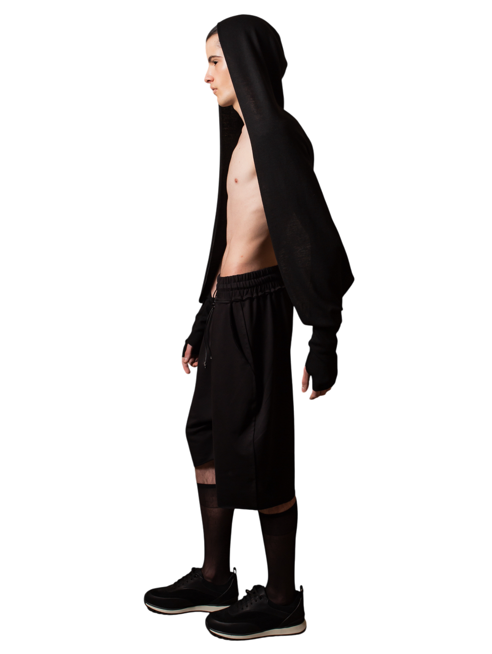 Short Sweat Pants in cotton brushed stitch