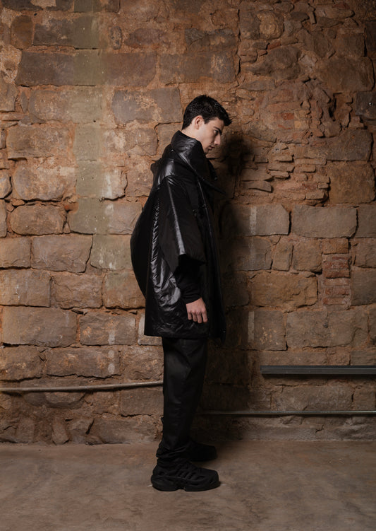 Trash Vinyl Puffer Jacket - ZHANNAONA | Partes de arriba - Detail View