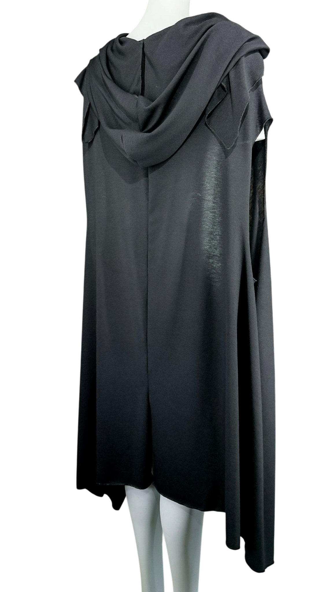 Oversized Sleeveless Hooded Cape