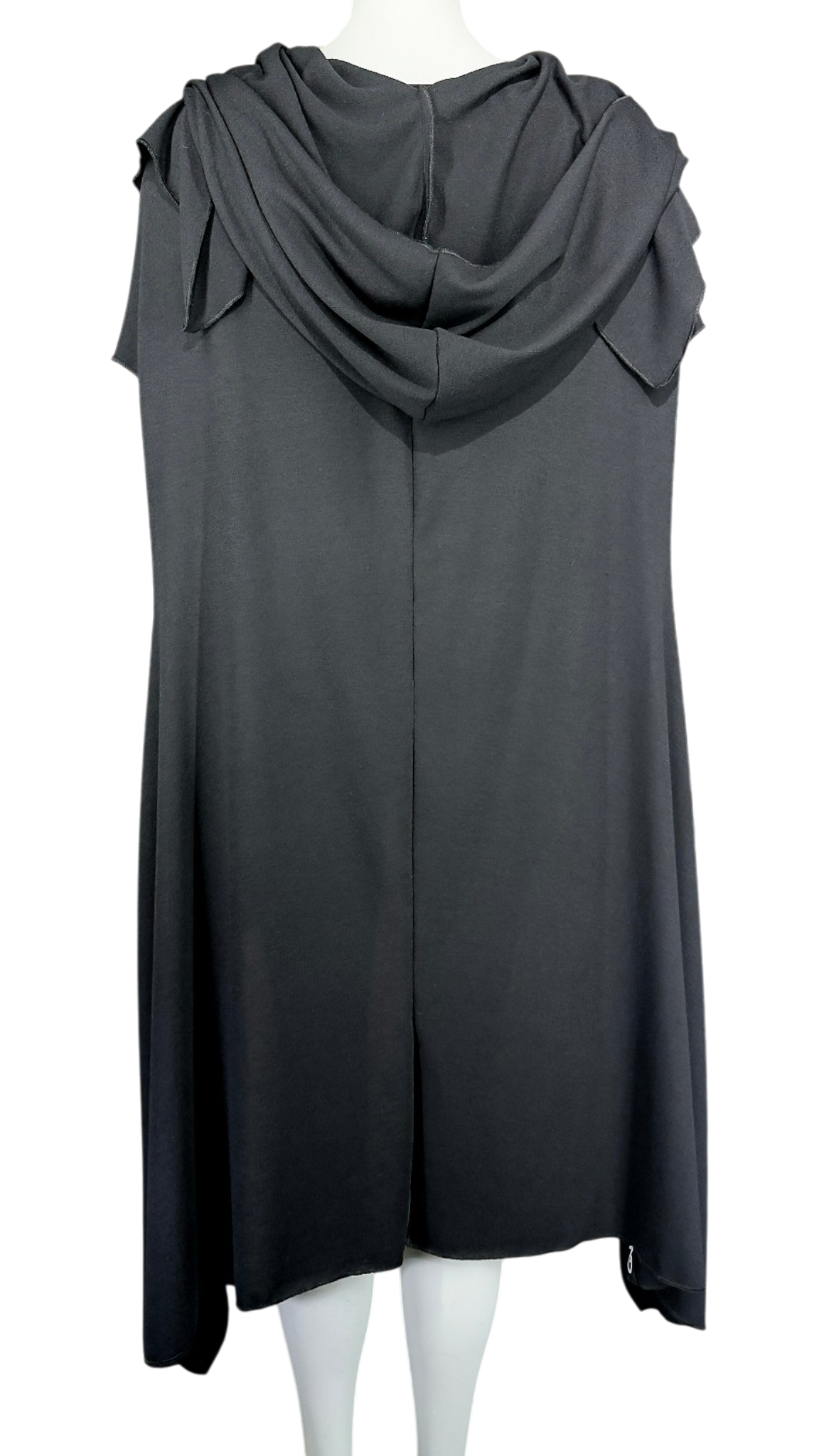 Oversized Sleeveless Hoodie Cape