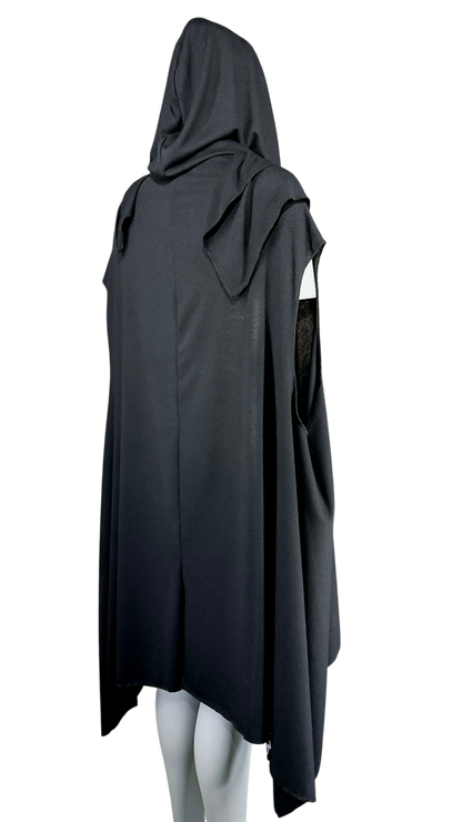 Oversized Sleeveless Hoodie Cape