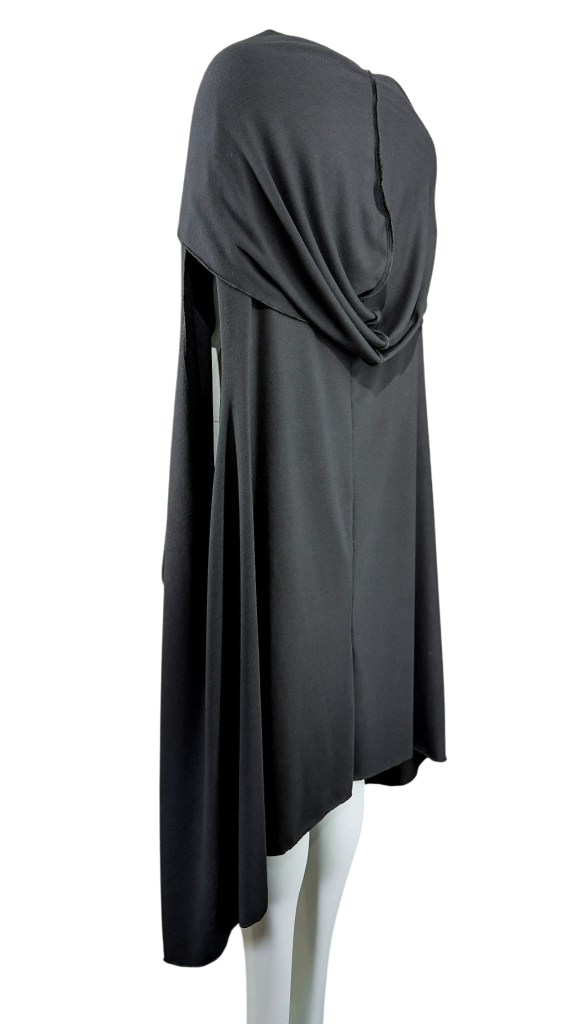 Oversized Sleeveless Hoodie Cape