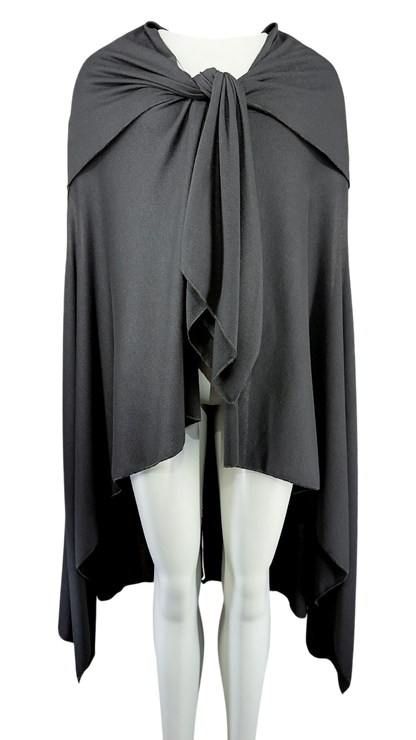 Oversized Sleeveless Hoodie Cape