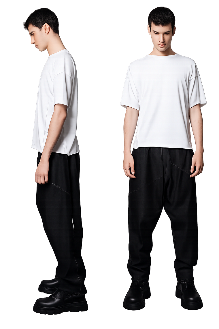 Base T-Shirt in Cotton Knit Zhannaona