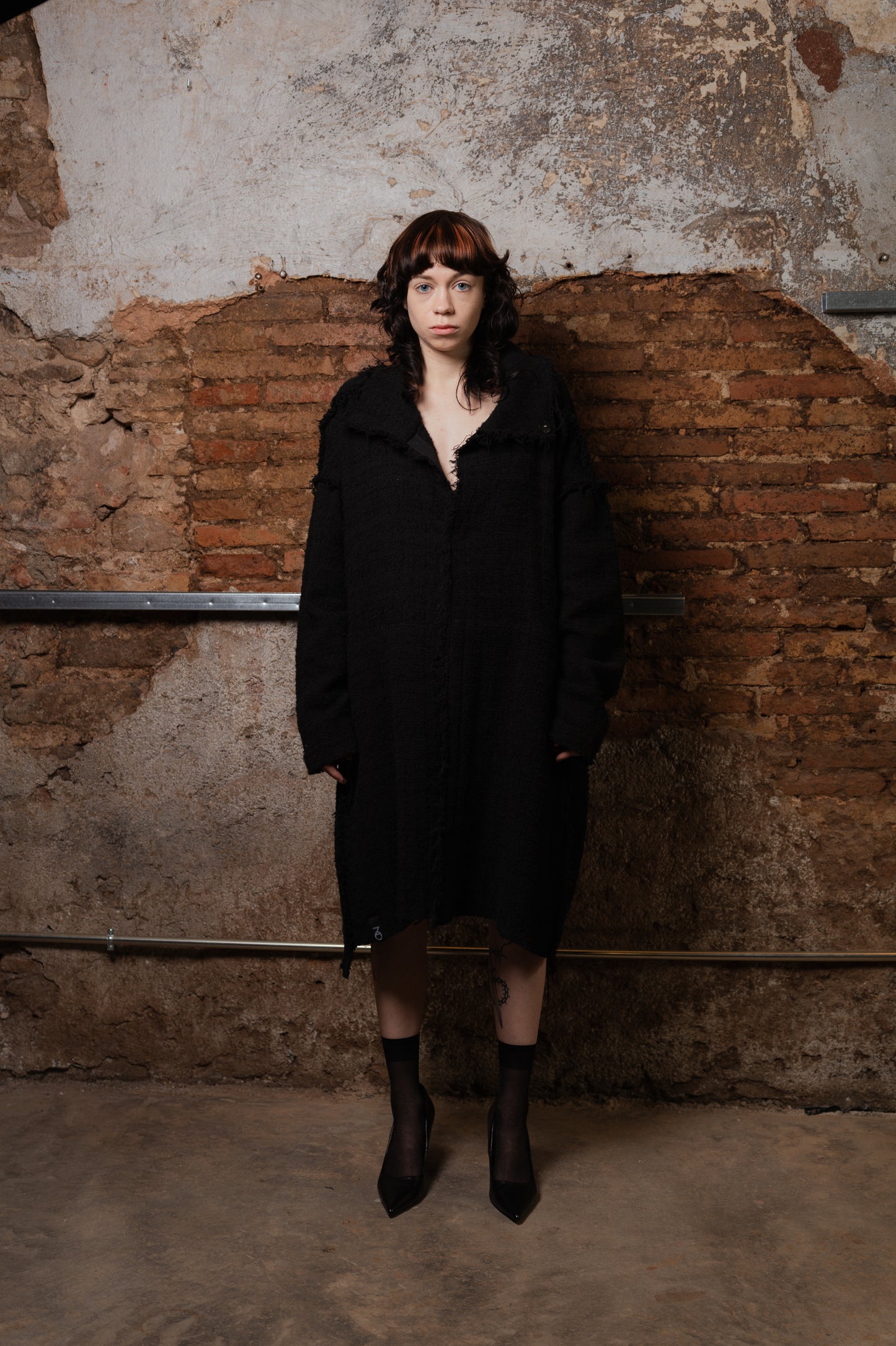 Nebula Oversize Tweed Coat - ZHANNAONA | Partes de arriba - View 5