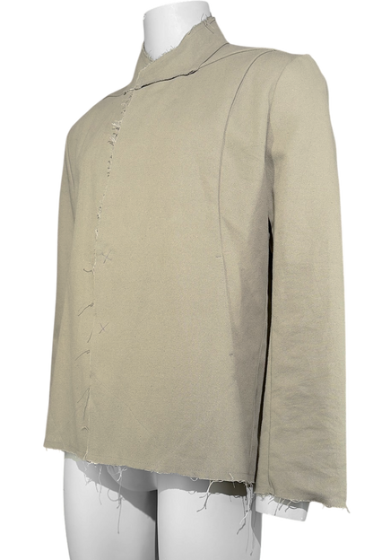 Ausgefranster Leinenblazer
