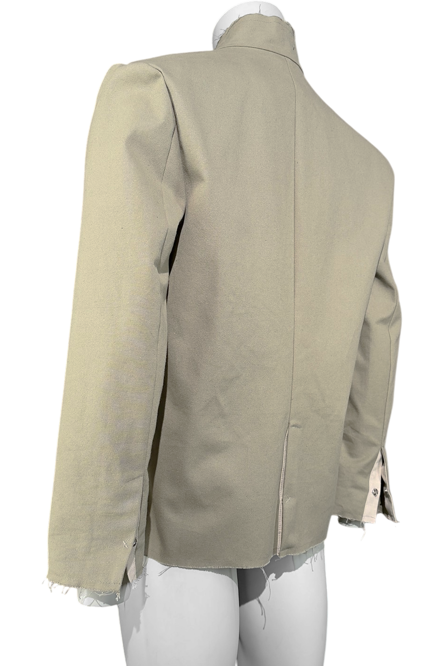 Ausgefranster Leinenblazer