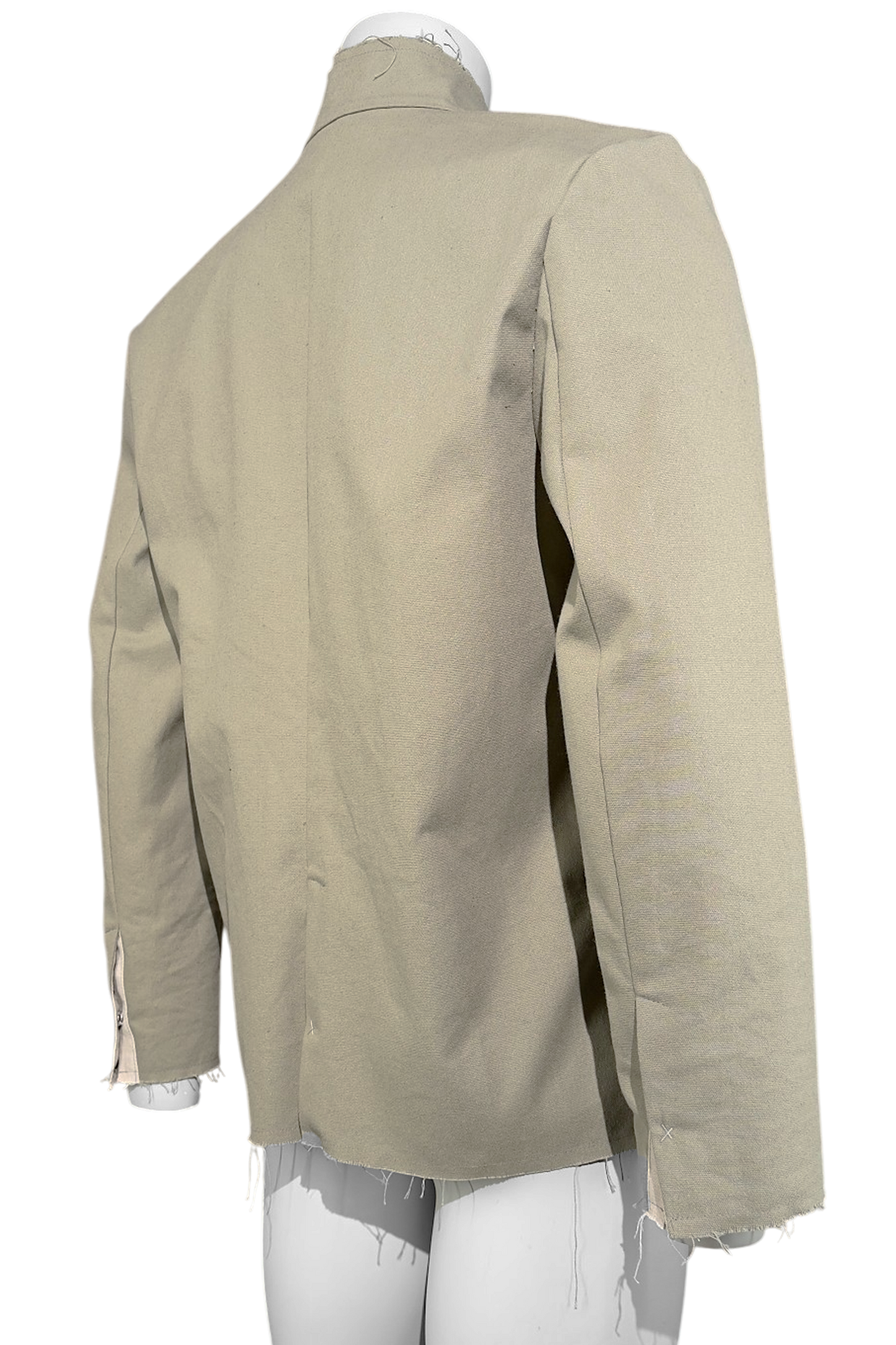 Ausgefranster Leinenblazer
