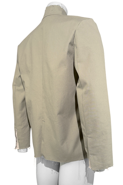Ausgefranster Leinenblazer