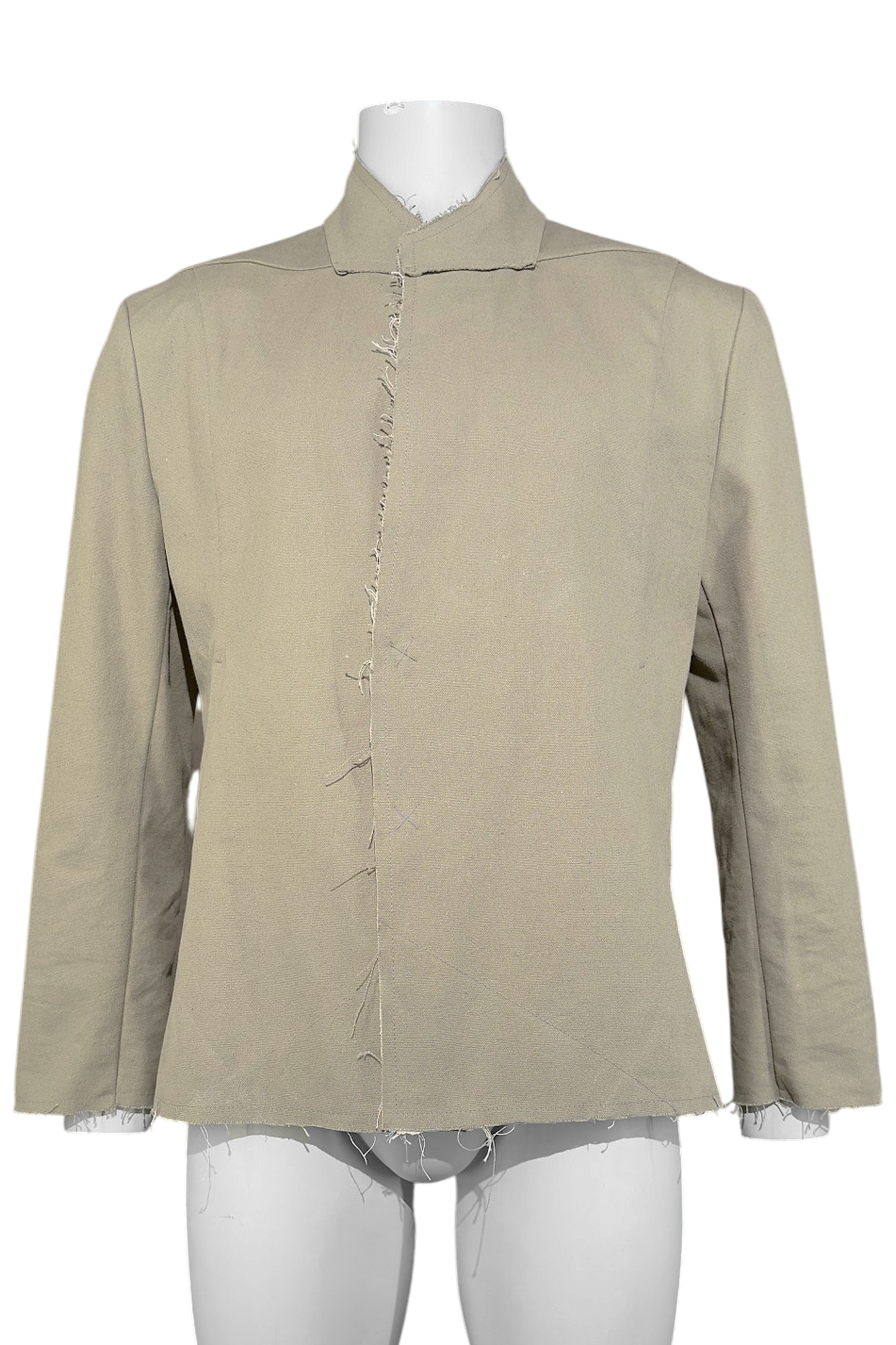 Ausgefranster Leinenblazer