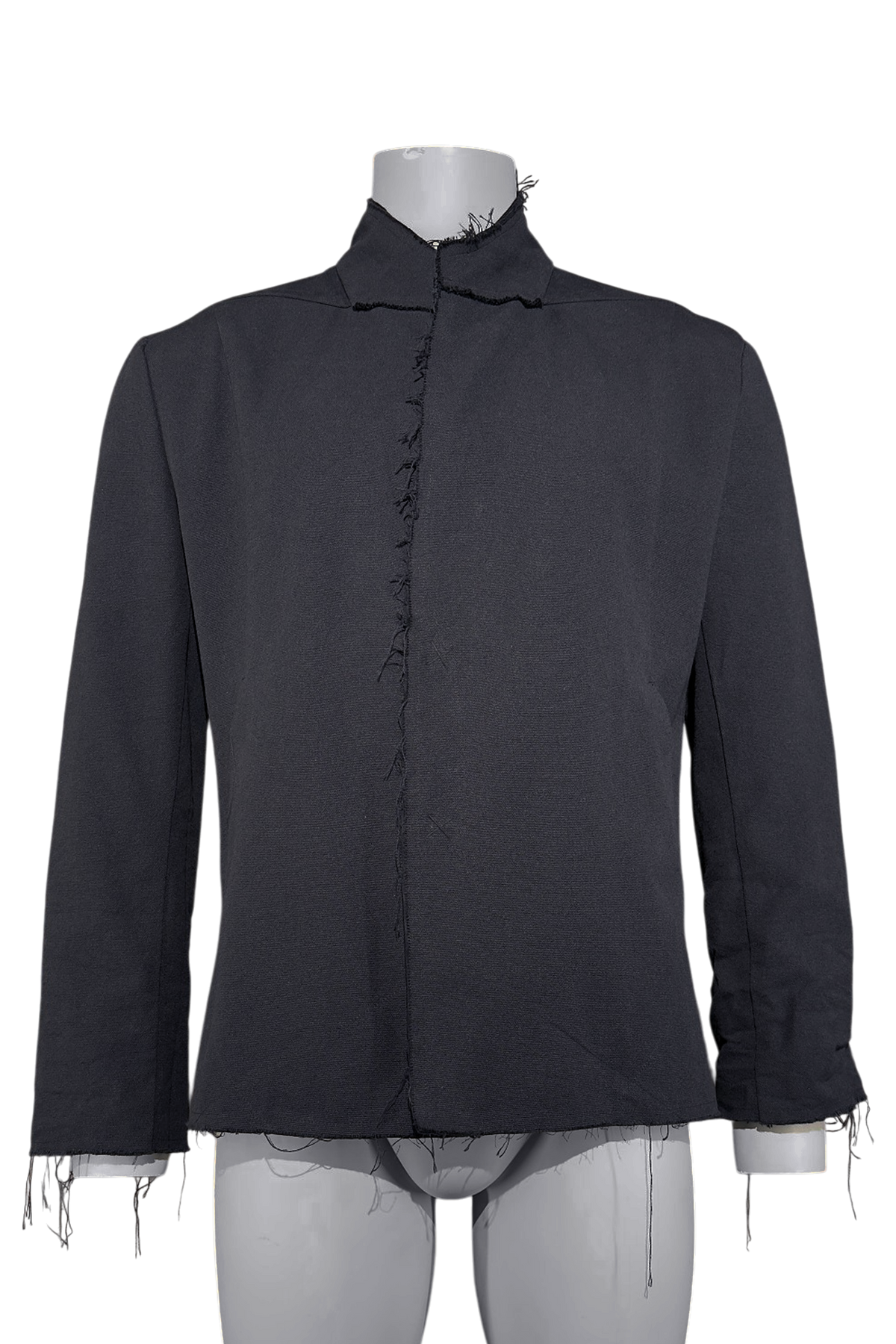Frayed Linen Blazer