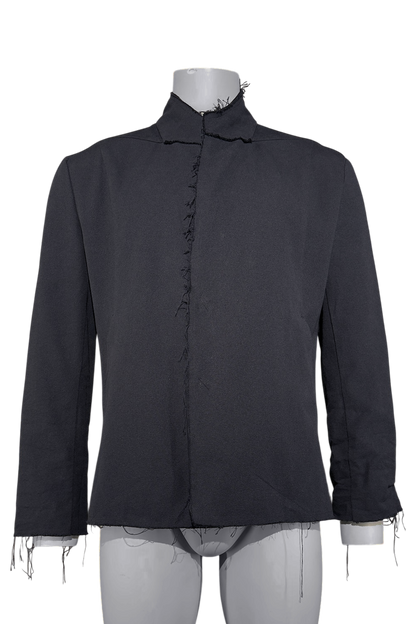 Ausgefranster Leinenblazer