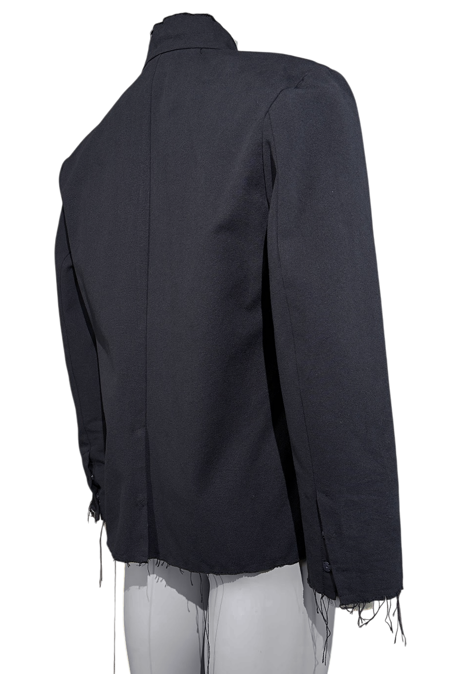Ausgefranster Leinenblazer