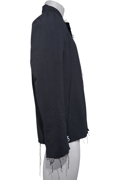 Ausgefranster Leinenblazer