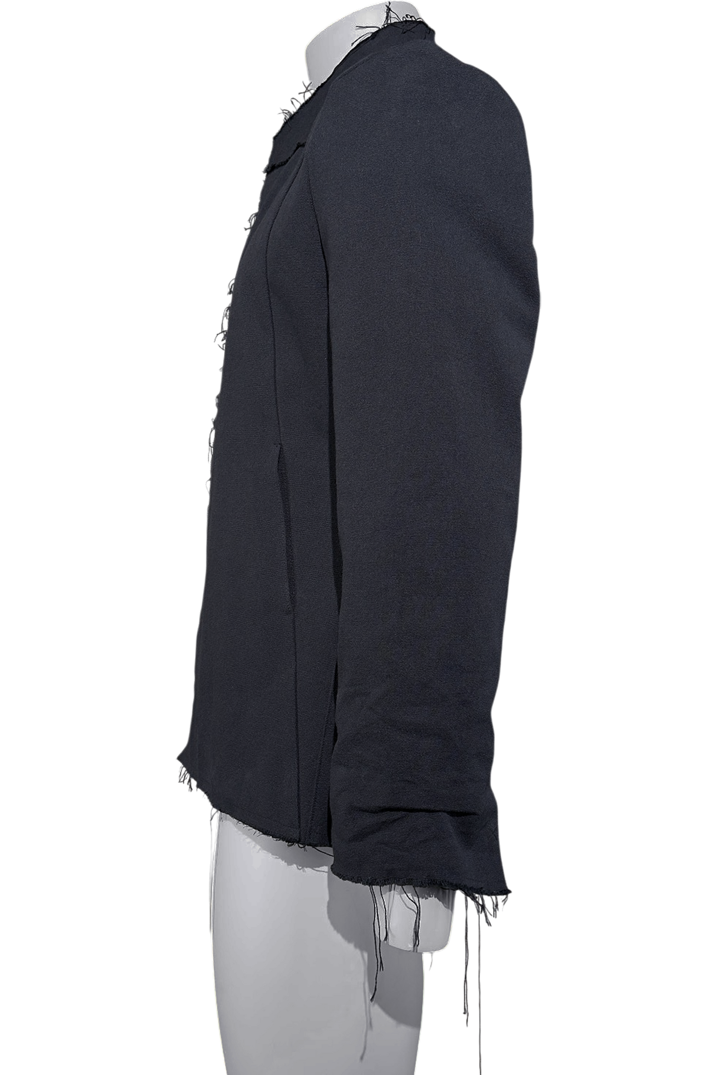 Ausgefranster Leinenblazer