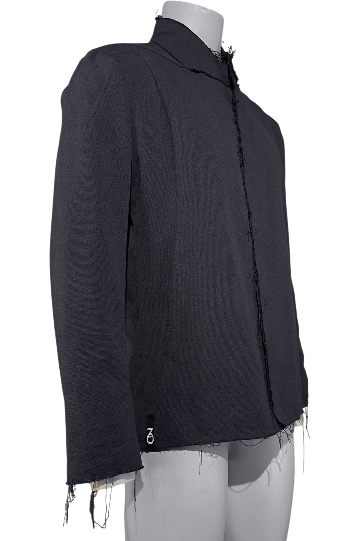 Frayed Linen Blazer