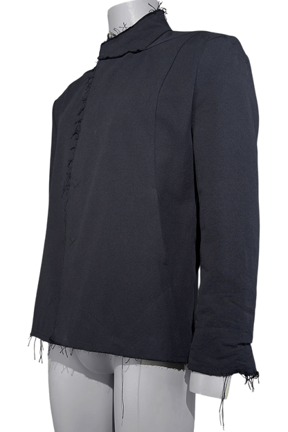Ausgefranster Leinenblazer
