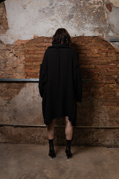 Nebula Oversize Tweed Coat - ZHANNAONA | Partes de arriba - View 11