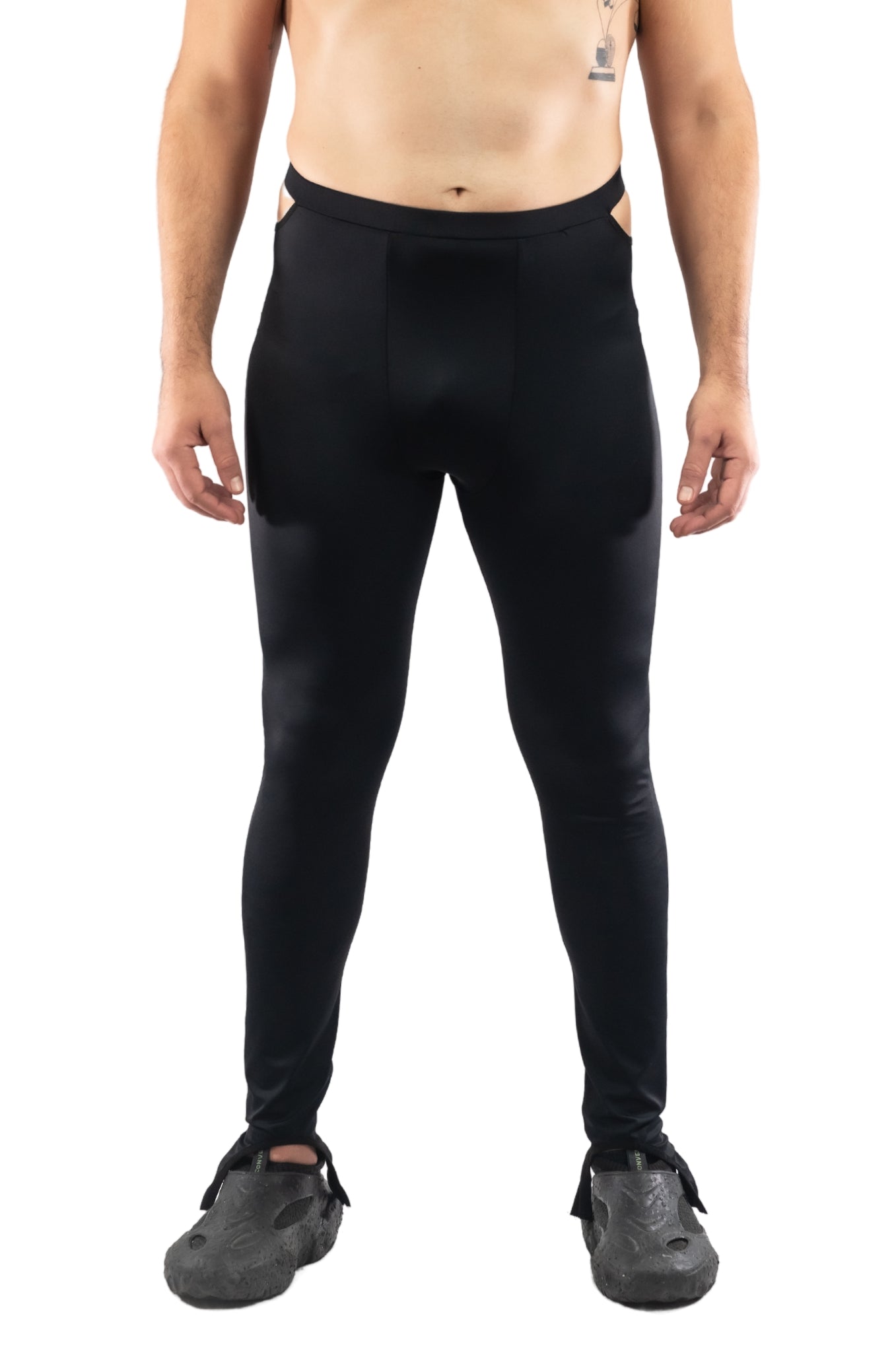 ZHANNAONA leggins man black breathable spandex comfort high rise freedom of movement Barcelona avant-garde