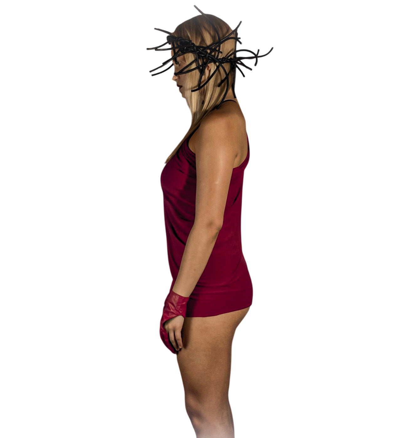 Tube Top in Bordeaux Viscose