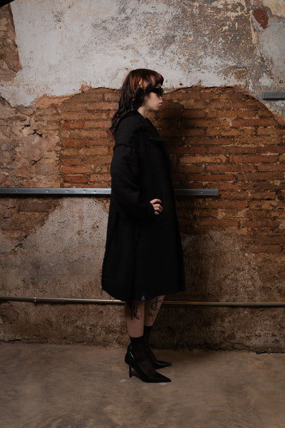 Nebula Oversize Tweed Coat - ZHANNAONA | Partes de arriba - View 12