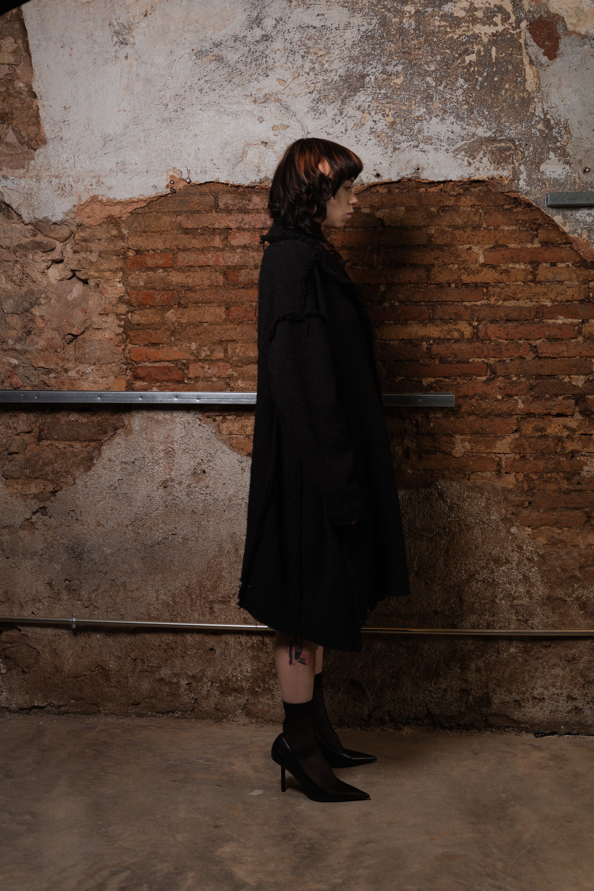 Nebula Oversize Tweed Coat - ZHANNAONA | Partes de arriba - View 8