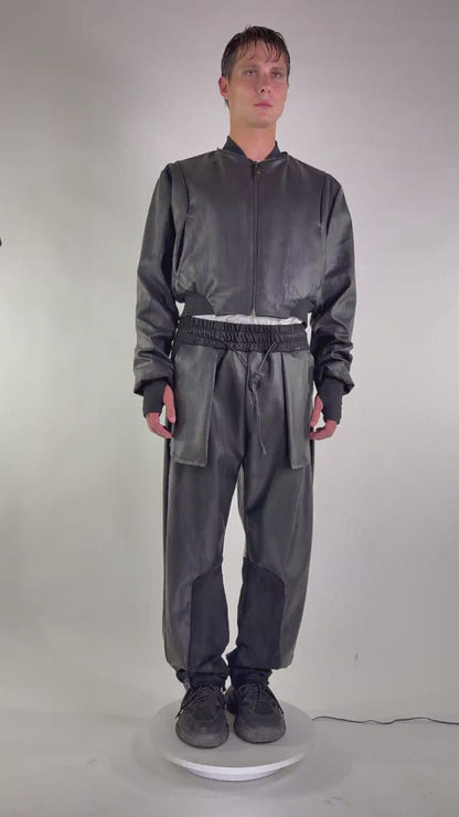 Bomber Vegan Leather CROP