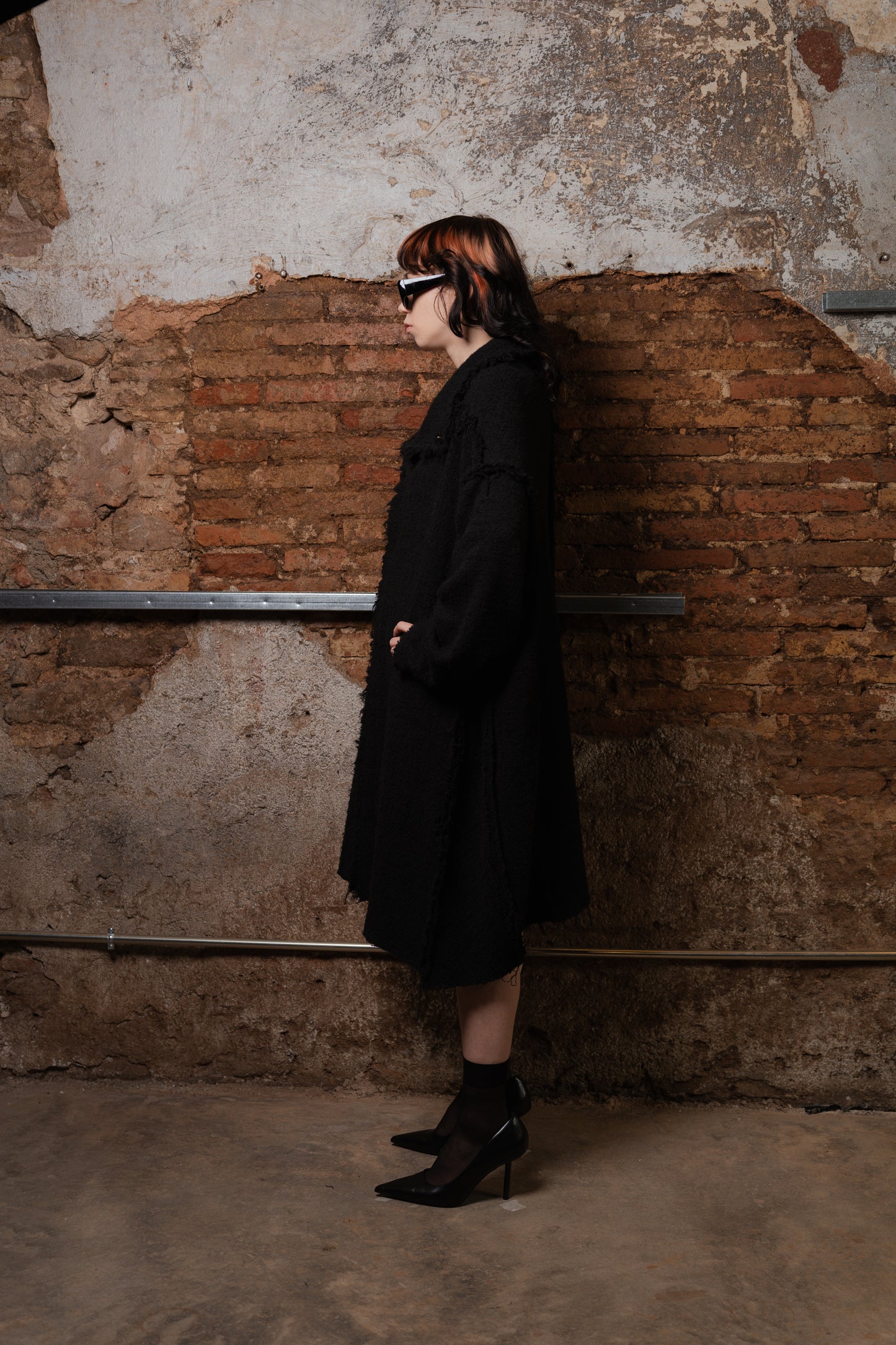 Nebula Oversize Tweed Coat - ZHANNAONA | Partes de arriba - View 10