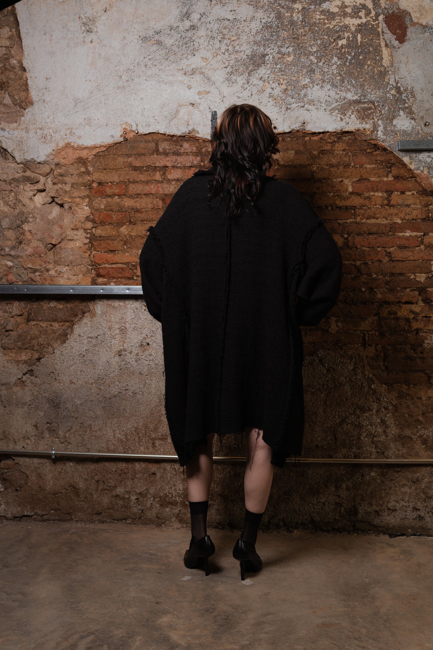 Nebula Oversize Tweed Coat - ZHANNAONA | Partes de arriba - View 7