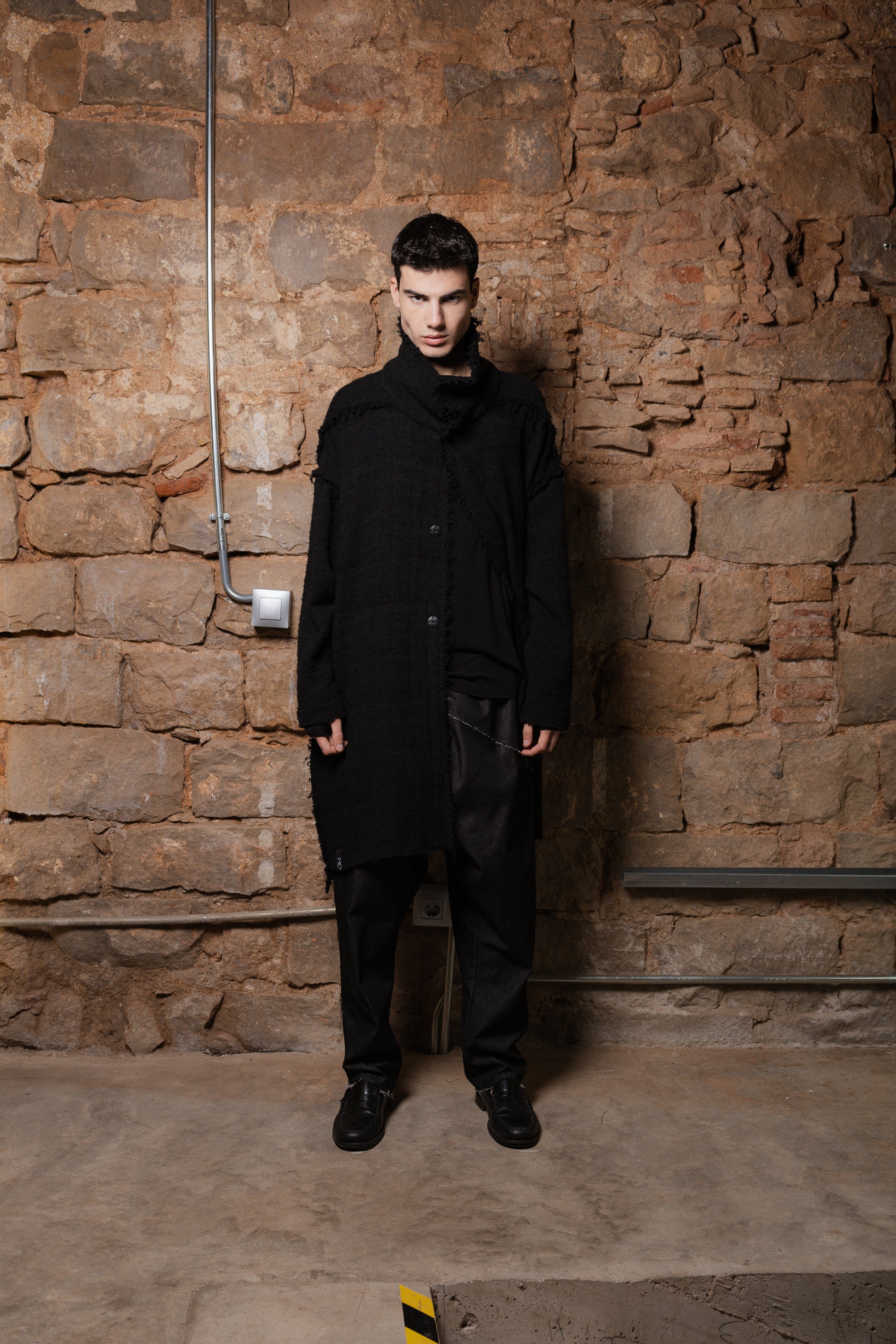 Nebula Oversize Tweed Coat - ZHANNAONA | Partes de arriba