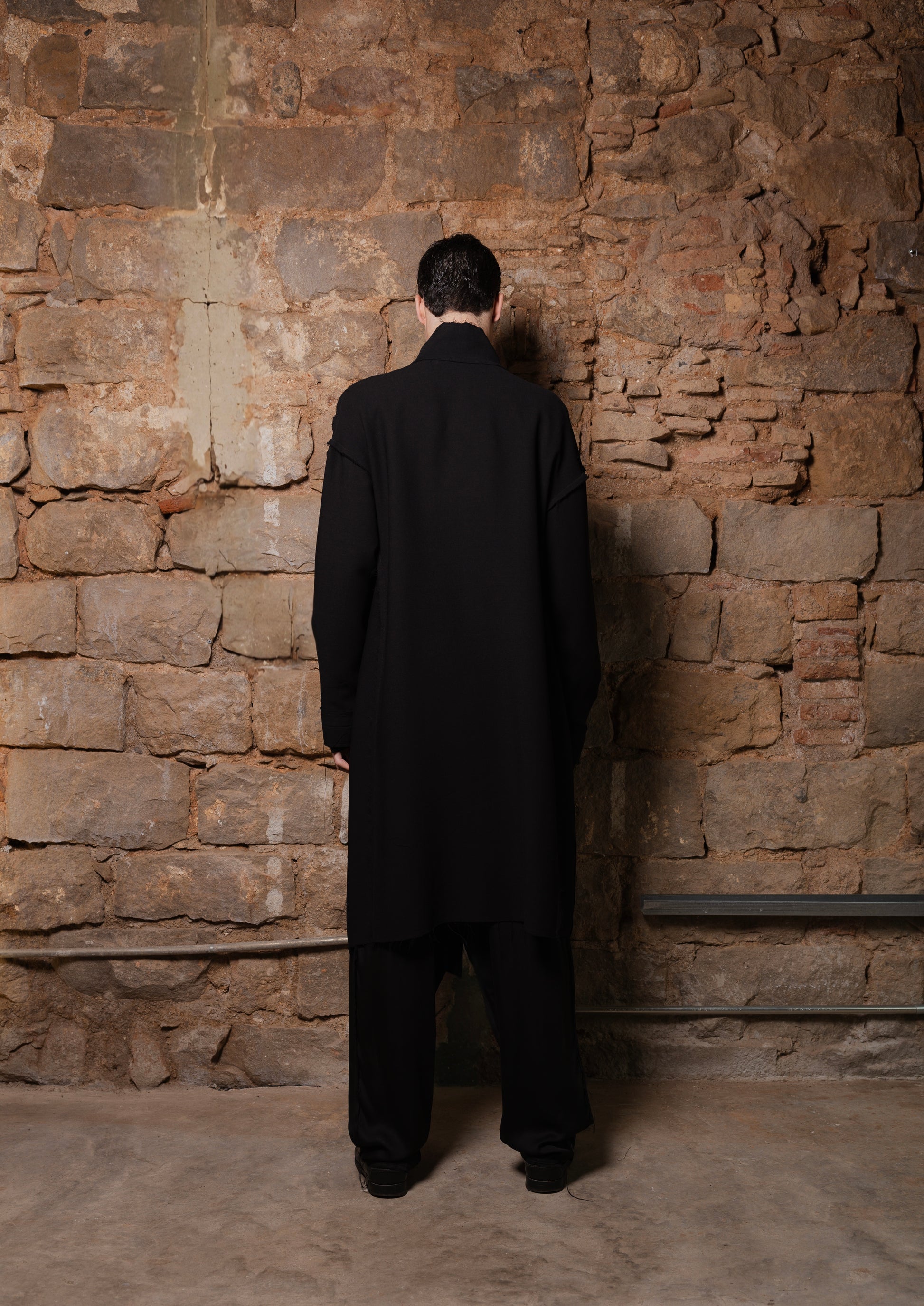 Asymmetrical Wool-Viscose Coat Aren - ZHANNAONA | Partes de arriba - View 4