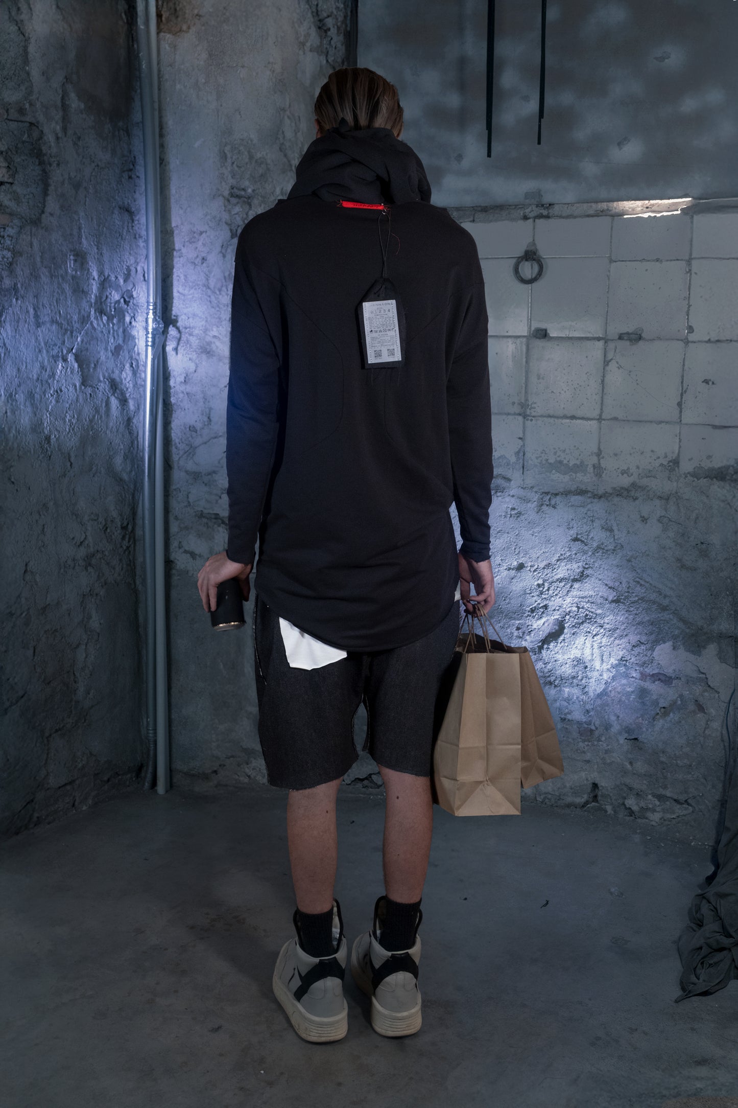 Boat Neck Armor Sweater - ZHANNAONA | Sudadera - Back View