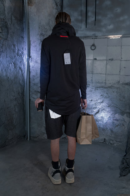 Boat Neck Armor Sweater - ZHANNAONA | Sudadera - Back View