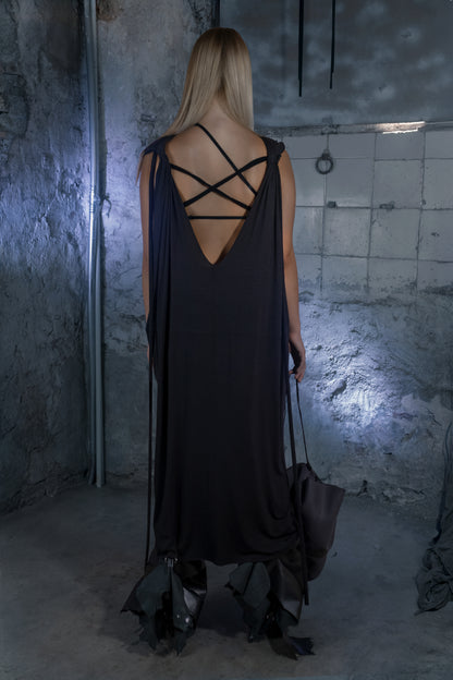 Cleopatra Transformable Origami Dress - ZHANNAONA | Vestidos - Back View