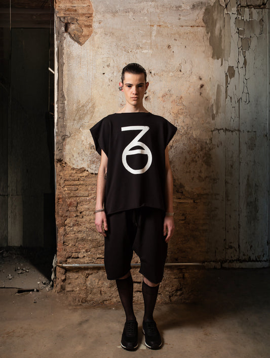 Corp Sleeveless T-Shirt With Logo - ZHANNAONA | Camisetas