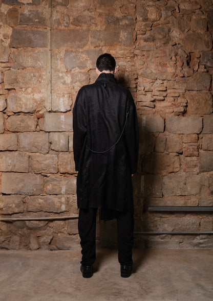 ERYON Linen Reversible Cardigan - ZHANNAONA | Partes de arriba - Back View