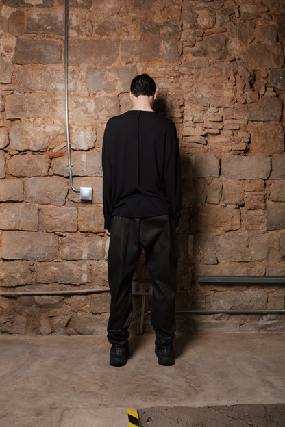 Fold Sweater with Thumb Holes DUSK - ZHANNAONA | Partes de arriba - Back View